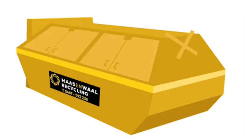 Afvalcontainer 10 m³ gesloten